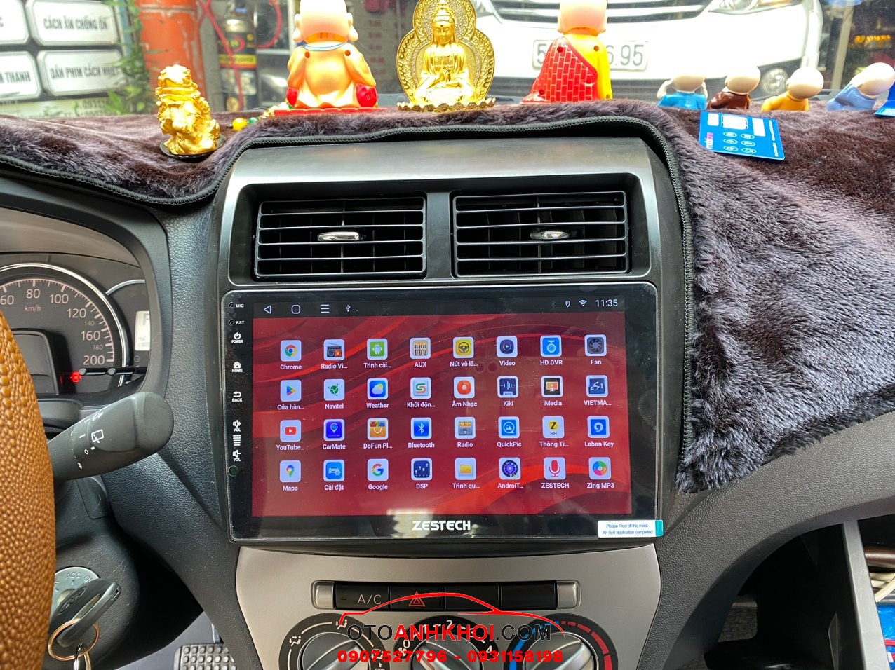 Màn hình android xe Toyota wigo 2020